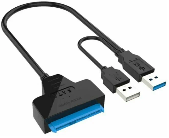 Адаптер-переходник USB 2.0 и 3.0 - SATA lll для HDD/SSD