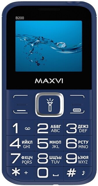 Телефон MAXVI B200, синий