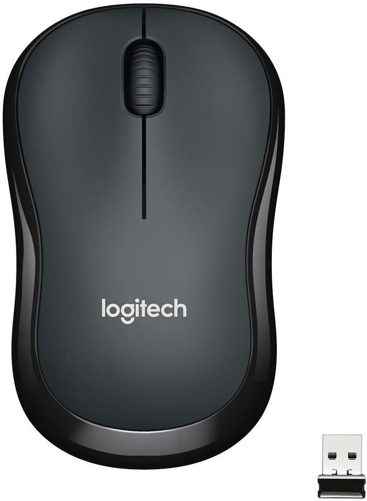 Мышь Logitech, мышь оптическая, мышь беспроводная, USB, мышь 1000 dpi, мышь черного цвета