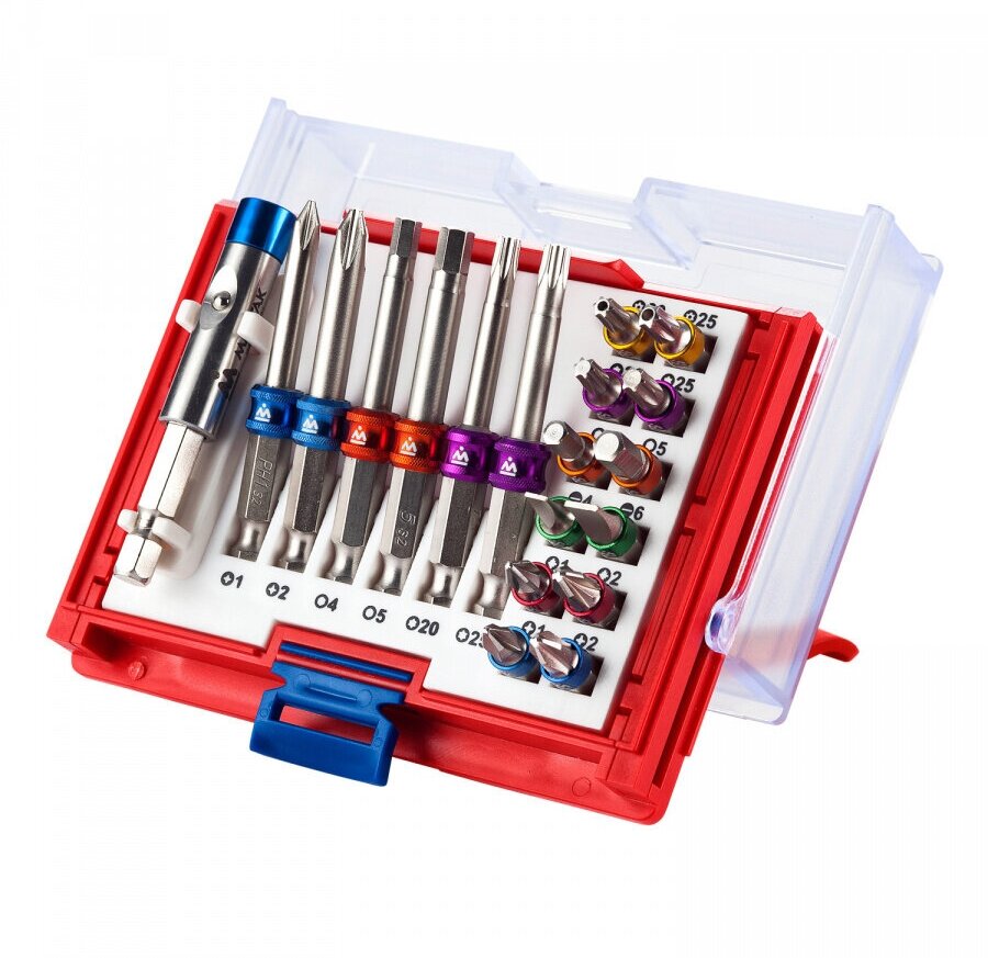Мастак Набор вставок (бит) 1/4", TORX, HEX, PZ, PH, SLOT, 19 предметов 058-10019C