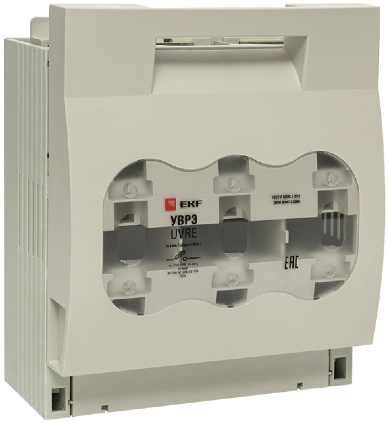 Выключатель-разъединитель уврэ 630А откидного типа под предохранители ППН (габ.3) EKF