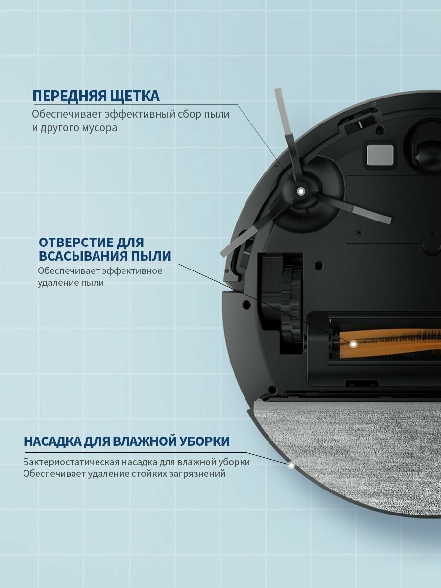 Робот-пылесос Xiaomi Lydsto Sweeping and Mopping Robot R3 Black (YM-R3-B03) - фото №12