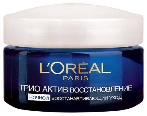 LOreal Paris Трио Актив восстановление крем для лица ночной для всех типов кожи, 50 мл