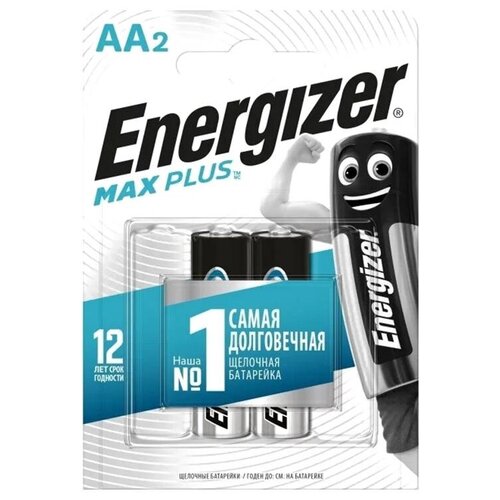 Батарейка Energizer AA Max Plus (2шт.) E301323103 батарейка алкалиновая energizer max plus aa 1 5v упаковка 2 шт e301323103 energizer арт e301323103