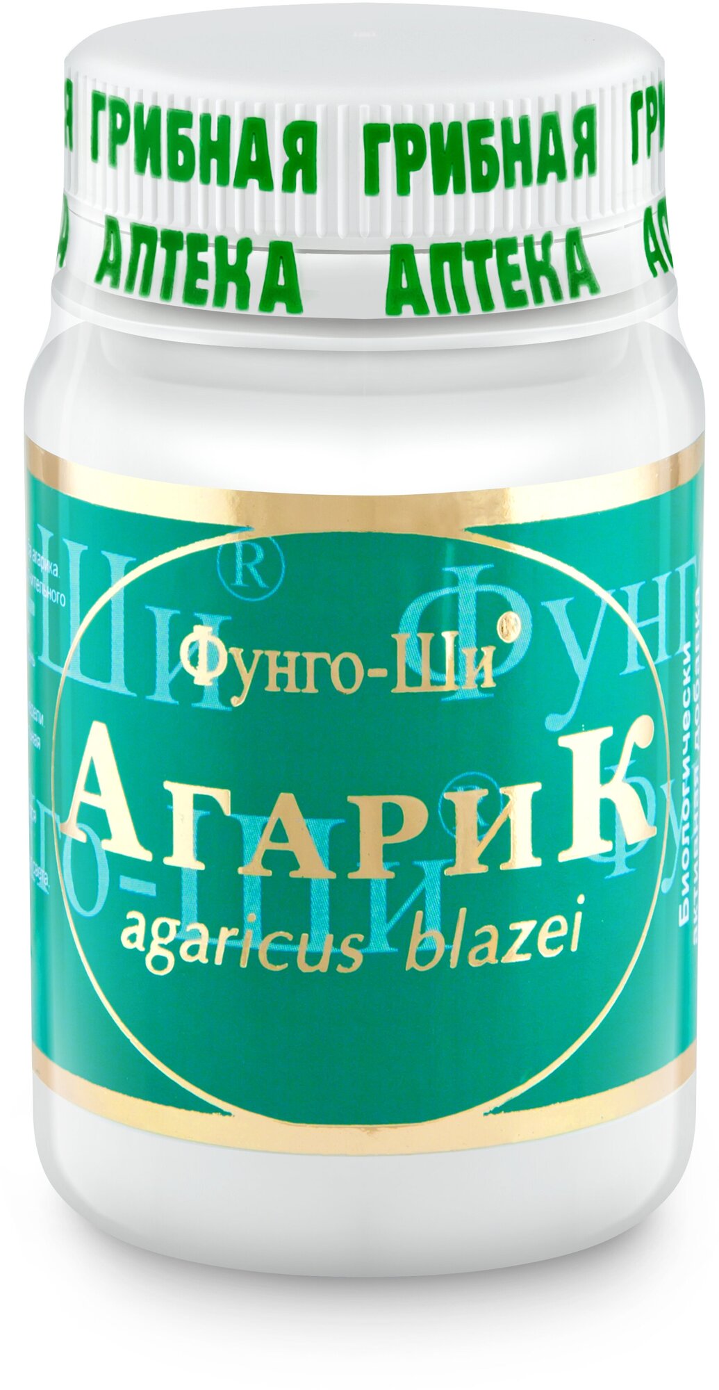 Картинки БАД к пище гриб Агарик 60 капсул по 115 мг (agaricus blazei) "Фунго-Ши"