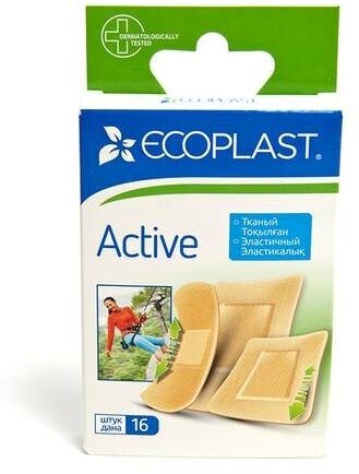 Ecoplast Набор эластичных пластырей Active 16 шт