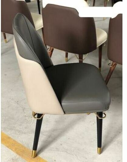 Стул обеденный в стиле MELTING LIGHT Chair By Turri Furniture (темно серый + светло серый, ножки черные)