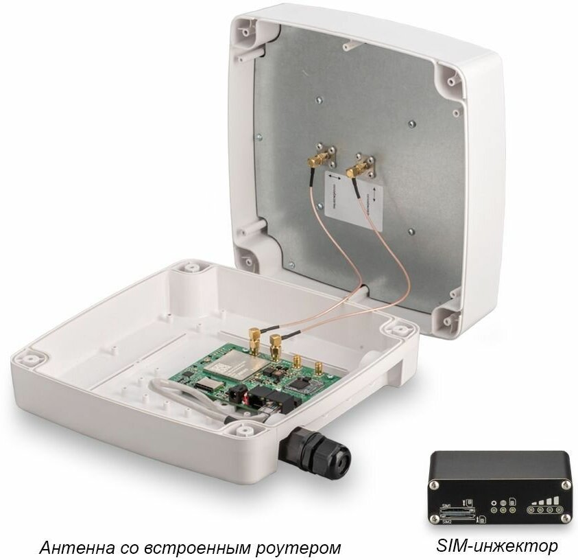 Роутер Kroks Rt-Ubx RSIM m6 с модемом LTE cat.6 и SIM-инжектором