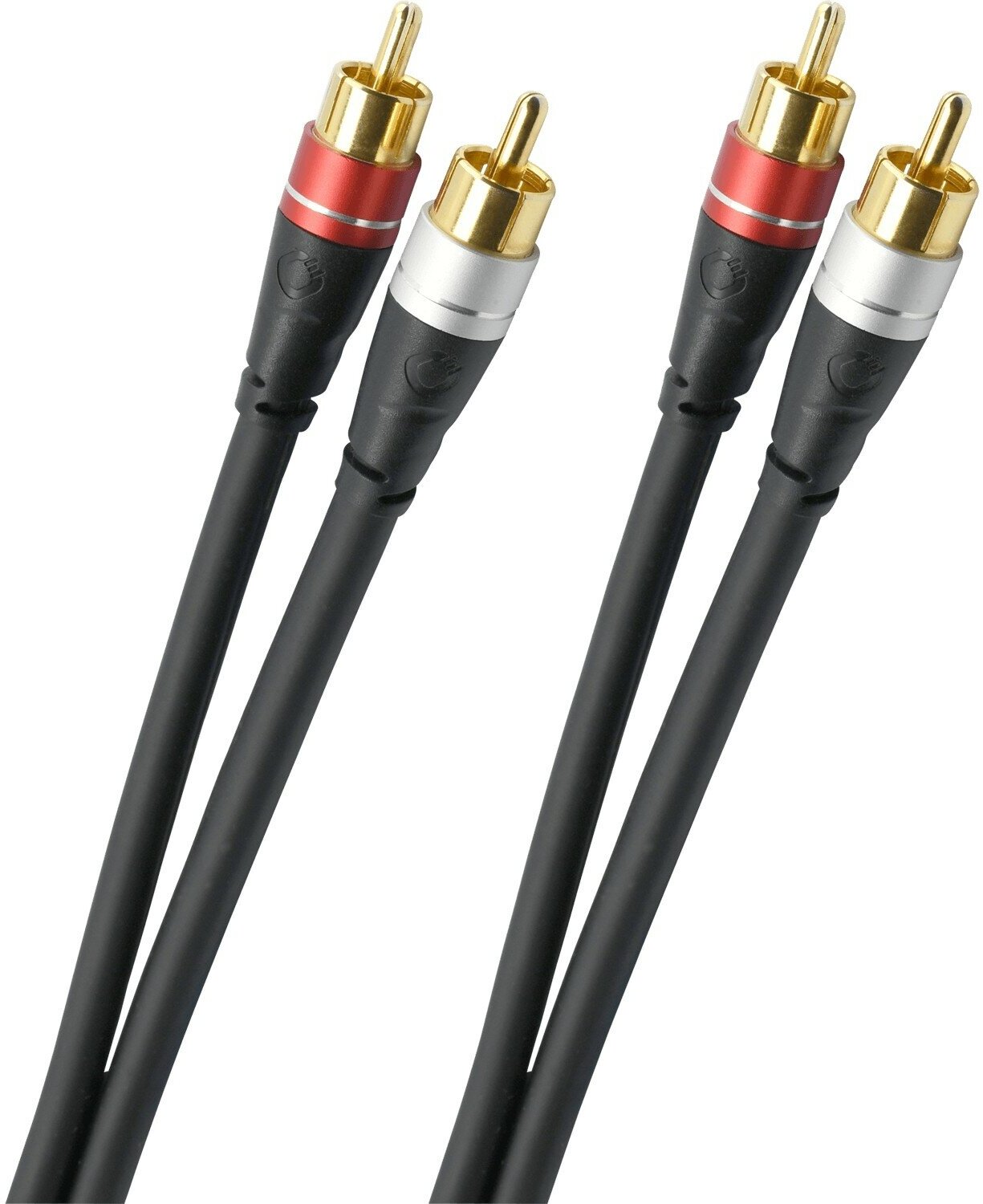 Oehlbach Excellence Select Audio Link, Audio cable Cinch 1,5m bw, D1C33143