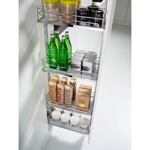 Комплект ПВ, Диспенса 90° 300 мм, H 1200-1600, Арена классик, 4 полки, цвет хром