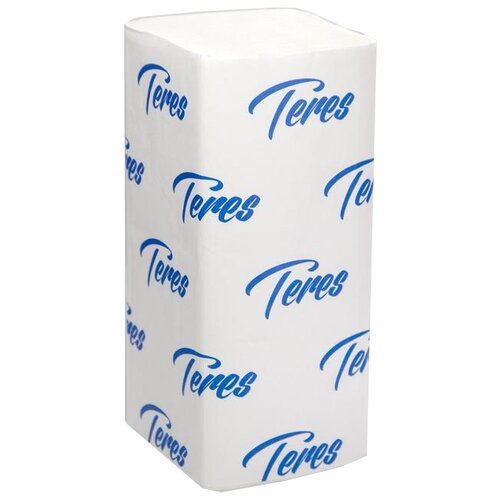 Полотенца бумажные Teres Стандарт белые однослойные Т-0226, 20 уп. 200 лист., белый 21 х 23 см