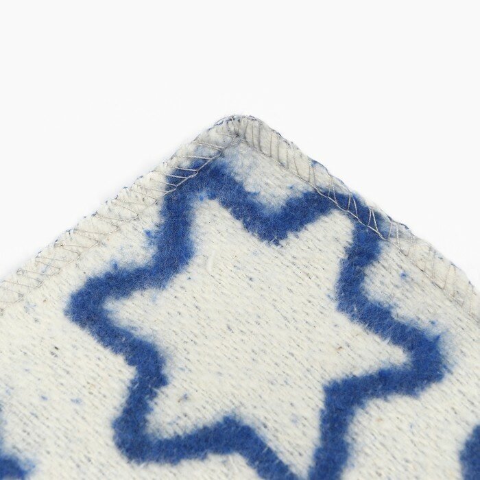 Одеяло байковое Совы на луне 100х140см, цвет синий 400г/м хл100% Ласка 9405197 . - фотография № 4