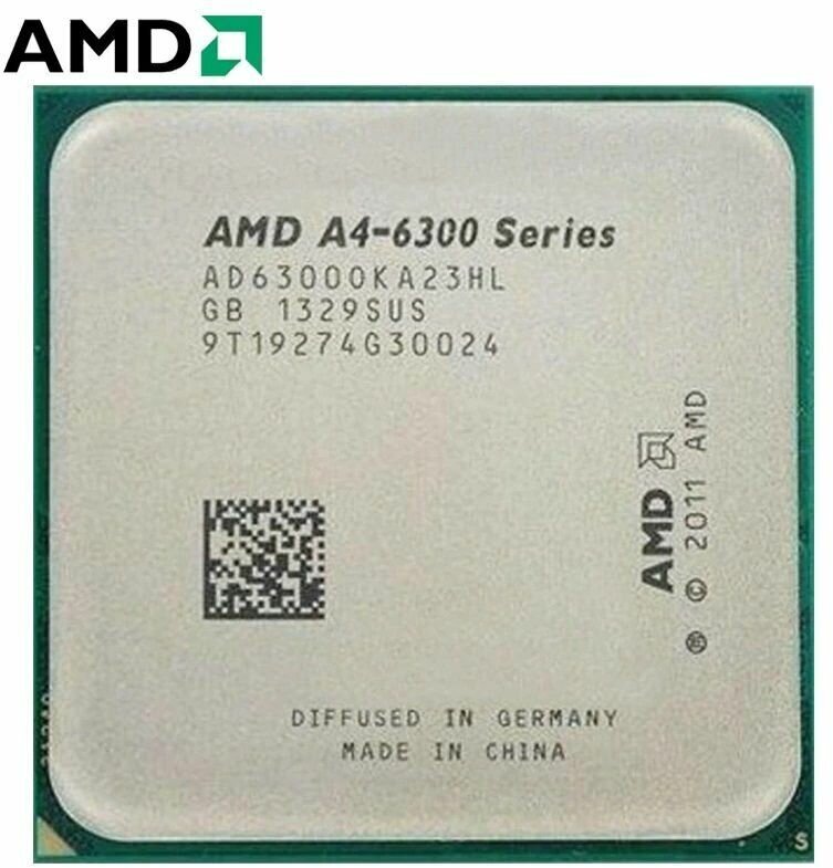 Процессор AMD A4-6300 (3,7 ГГц, FM2, 1 Мб, 2 ядра, GPU)
