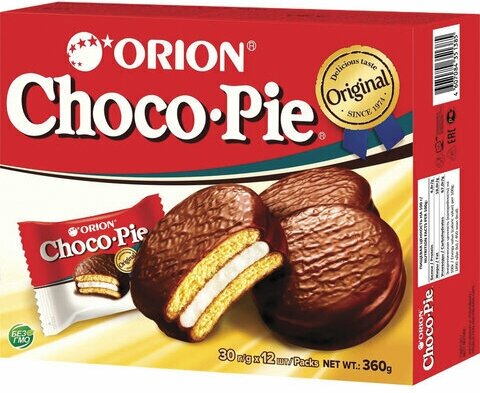 Печенье ORION "Choco Pie Original" 360г (12штук х 30г), ш/к 51385