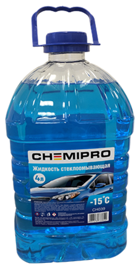 Жидкость стеклоомывателя CHEMIPRO CH039 зимняя готовый 4 л