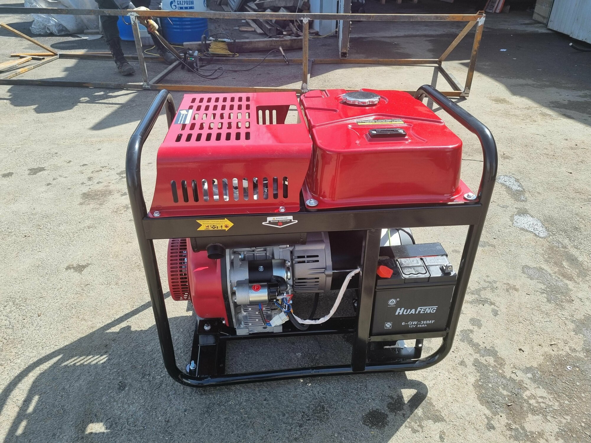 Дизельный генератор Амперос LDG 6500E с ручным и электростартером, электростанция - фотография № 7