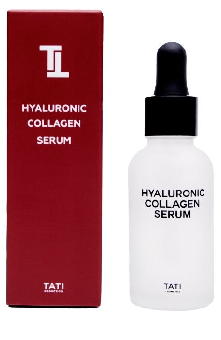 TATI Cosmetics увлажняющая сыворотка с гиалуроновой кислотой и коллагеном hyaluronic collagen serum 30 мл