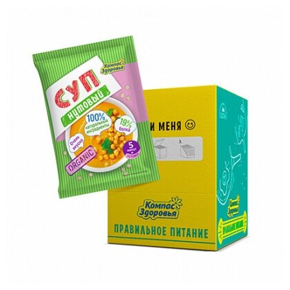 Крем-суп, Компас Здоровья, Нутовый, 30 г, 10 шт