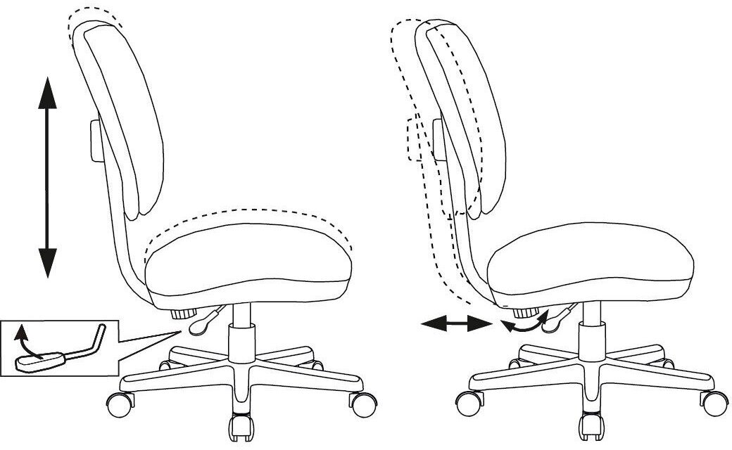 Кресло детское Бюрократ CH-W204NX, обивка: ткань, цвет: белый, рисунок монстры - фото №6