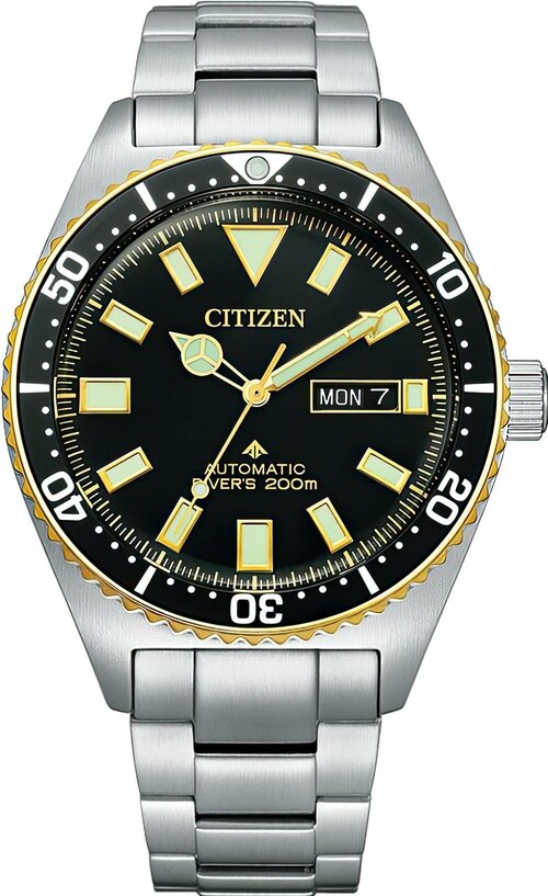 Наручные часы CITIZEN NY0125-83E, серебряный, черный