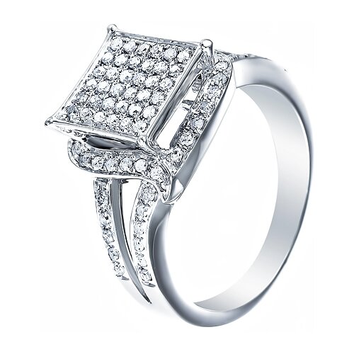 фото Element47 кольцо из серебра 925 пробы с бриллиантами 3011s_wg, размер 17.5