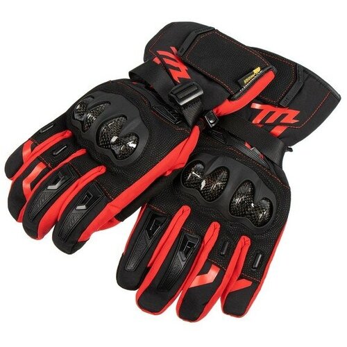 Перчатки мотоциклетные, зимние, размер XXL, красный перчатки мотоциклетные зимние размер xxl красный