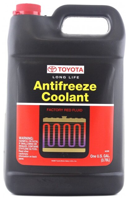 Антифриз концентрат Toyota Long Life Coolant concentrate (красный)3.78 л