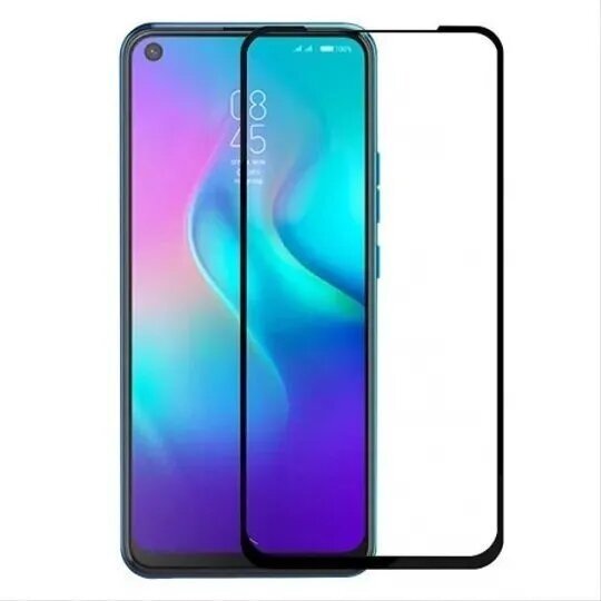 Защитное стекло 3D Glass Pro для Tecno Camon 18 полный клей ( черная рамка)