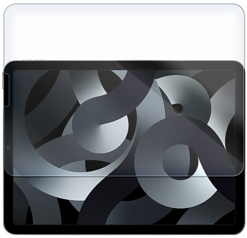Стекло защитное гибридное Krutoff для Apple iPad Air 5 10.9" 2022