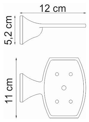Мыльница WasserKraft Wern K-2500 хром - фото №10