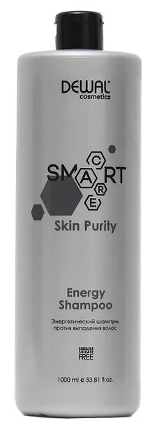 Dewal Cosmetics шампунь Smart Care Skin Purity Energy против выпадения волос, 1000 мл