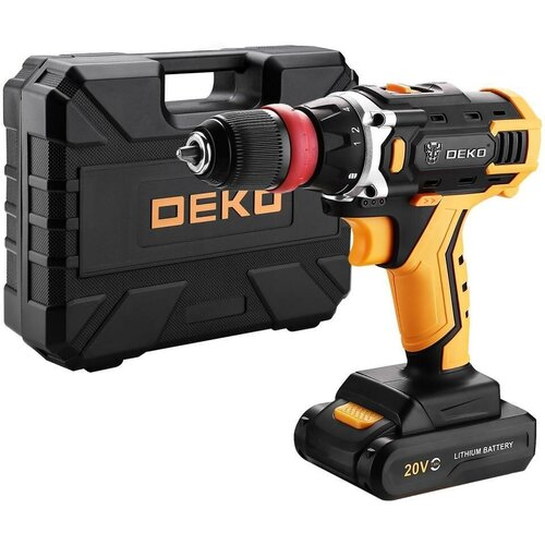 Аккумуляторная дрель-шуруповерт DEKO DKCD20FU-Li SET 3 со съемным патроном в кеисе оснастка 13шт 807100₽