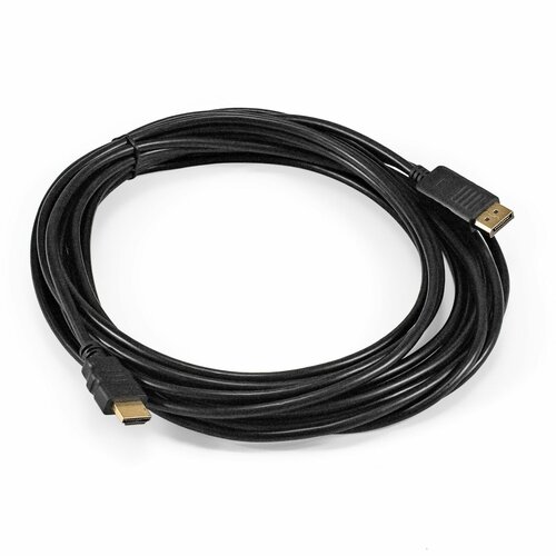 Кабель DisplayPort-HDMI ExeGate EX-CC-DP-HDMI-7.5 (20M/19M, 7,5м, экран) EX294712RUS exegate ex284915rus кабель displayport hdmi exegate ex cc dp hdmi 1 8 20m 19m 1 8м экран