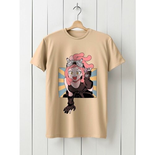 фото Футболка твоя футболка!, размер l, бежевый