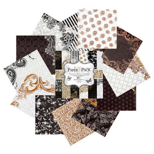 фото 026-sb набор бумаги "золотое барокко" 30.5см*30.5см белоснежка