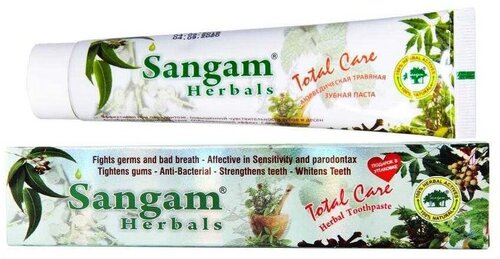 Зубная паста Sangam Herbals, 6 шт. по 100 гр