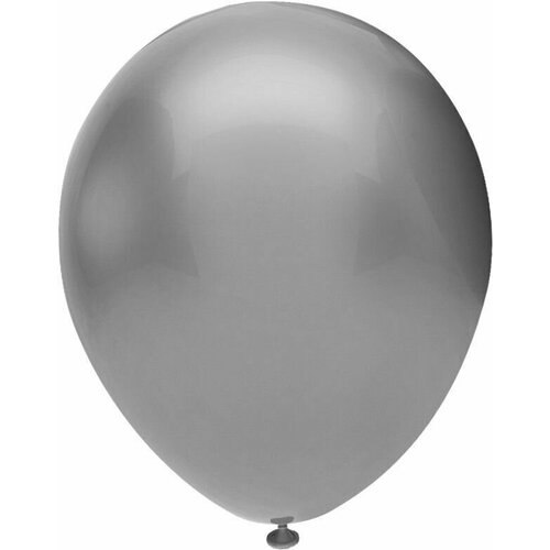 Шарики воздушные (12'/30 см) Серебро (923), металлик, 50 шт. набор шаров на праздник
