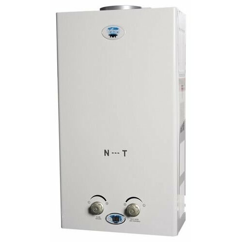 Проточный газовый водонагреватель Нева-Транзит ВПГ-10Е(И), белый проточный газовый водонагреватель нева транзит впг 8е