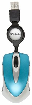 Компактная мышь Verbatim Optical Travel Mouse Go Mini Blue USB