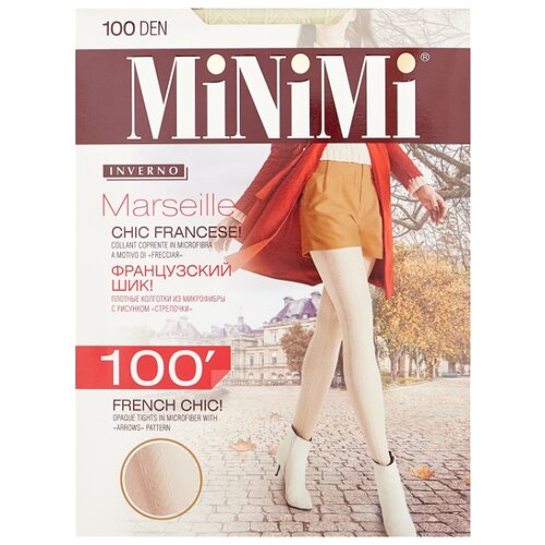 Колготки MiNiMi Marseille, 100 den, размер 3-M, avorio (бежевый)