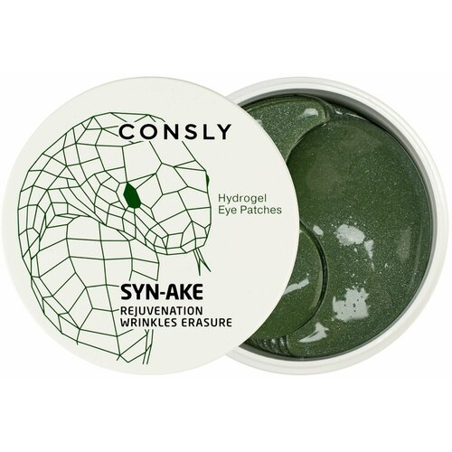 CONSLY Гидрогелевые патчи с пептидом Syn-Ake Hydrogel Syn-Ake Eye Patches consly hydrogel syn ake eye patches