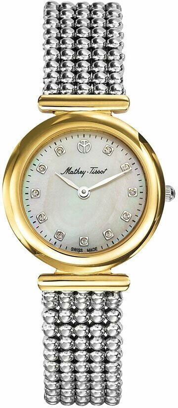 Наручные часы Mathey-Tissot Швейцарские наручные часы Mathey-Tissot D539BI, серебряный
