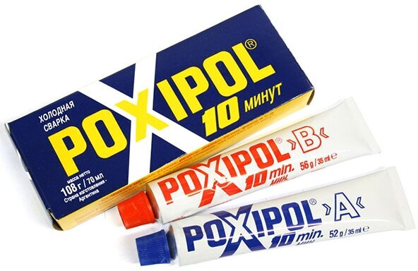 Холодная сварка POXIPOL 10-мин. серый 70мл