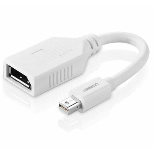 Кабель Ugreen Mini DisplayPort to DisplayPort (0,15 метра) белый (10445) mini displayport to displayport with secure lock x6 w o gb