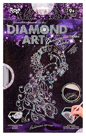 Danko Toys Набор алмазной вышивки Diamond Art Павлин (DAR-01-07)