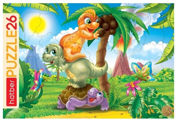 Пазл Hatber Cartoon Collection Веселые динозавры - фото №1