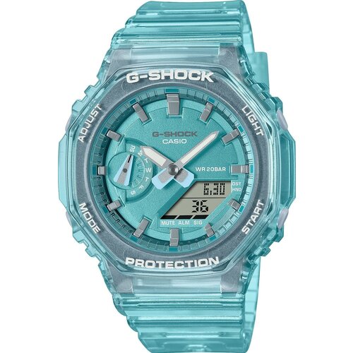Наручные часы CASIO G-Shock, голубой наручные часы casio g shock gma s2100sk 4aer фиолетовый розовый