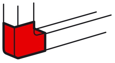 Угол плоский 160x50мм | код 638093 | LEGRAND (1 шт.)