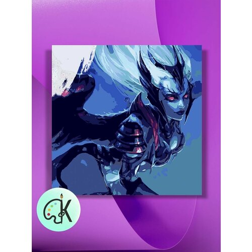 Картина по номерам на холсте Dota 2 - Vengeful Spirit, 40 х 40 см картина по номерам на холсте dota 2 invoker 40 х 40 см