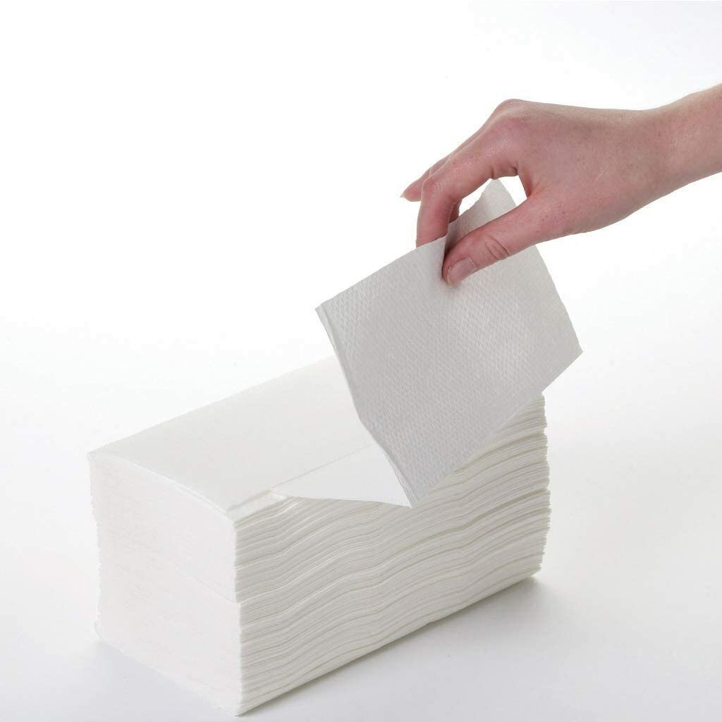 Полотенца бумажные V(Z)2 сложения , 2 слоя , 200 листов (1 пачка))